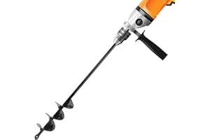 RUSPELA Foret hélicoïdal à tête hélicoïdale pour le jardin, la cour, la terre et les jardinières - Pour creuser des trous