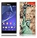 Price comparison product image Cadorabo DE-102054 Sony Xperia M2 Mobile Phone Case in Design with Printed Design Hard Bumper Back Case Cover New York Statue of Liberty