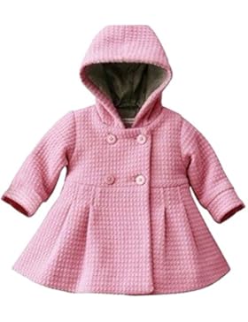 LSERVER-Baby-Mädchen Kinder Langarm Warm Baumwolle Wolle Jacke Trenchcoat Outwear Oberbekleidung Winter Mantel...