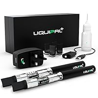 While Stock Lasts Liquipal E Cigarette Starter Kit - Electronic Cigarettes,  Shisha and Accessories - 2 X Ultra Life 1100 Mah Battery - Usb and Uk Mains  Plug Charger - Liquid Not