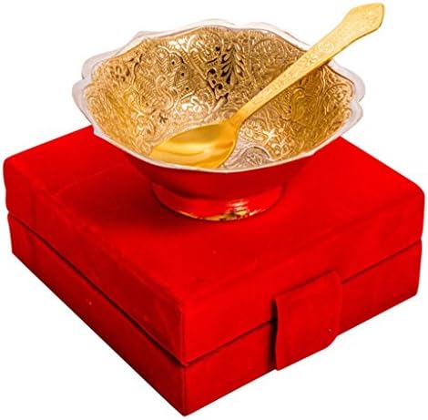 Beautiful Gifts Silver and Gold Plated Brass Bowl for Décor Your Dining To Home and Hotel