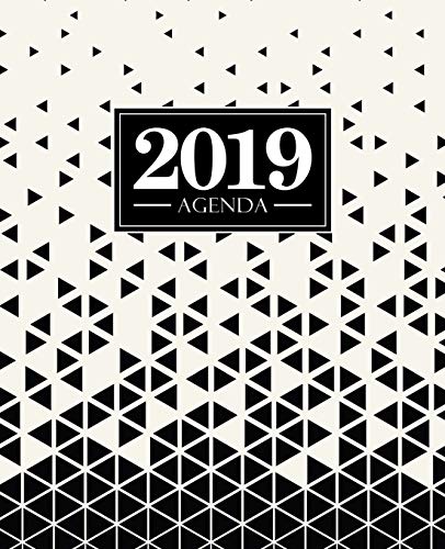 Télécharger Agenda 2019: 19x23cm : Agenda 2019 semainier : triangles noir et blanc 5685 Francais PDF