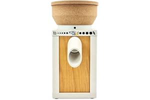 KoMo KoMoMio ECO - Macinino elettrico per cereali – legno, Arboblend® con giradischi – potenza motore 250 W – Macinino in ceramica resistente – utilizzabile anche come macinaspezie e macinapepe