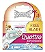 Wilkinson Sword Quattro Bikini Razor Blades for Women - Pack of 4