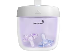 GROWNSY UV Pacifier Sanitizer Portable UV Sterilizer USB Rechargeable 99.99% Cleaned in 59 Seconds