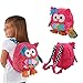 Produktbild Babyrucksack Mini Backpack OASMU Kinderrucksack Kindergartentasche Schultasche für 1-7Jahre mädchen Junge,Rucksack Kindergarten Eule auswahlba (Rosa)