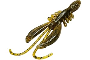 trifyd ® - Leurres Souples Creatures ecrevisse de 7,5 cm pour Truite, chevesne, Perche, Petits carnassier, Le Pack de 10 leurres de pêche + 3 têtes plombées