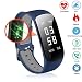 Produktbild Slim Touch Wasserdicht Fitness Armbänder mit Pulsmesser,Smart Fitness Tracker mit Herzfrequenzmesser, Schrittzähler, Schlaf-Monitor, Aktivitätstracker,Anrufen / SMS, für Android iOS Smartphone