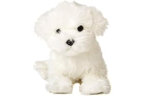 Uni-Toys - Maltés (sin Correa) - 26 cm (Longitud) - Perro de Peluche, Mascota - Peluche