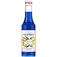 Monin Curacao Flavoured Syrup, Bright Blue, Small, 250 Ml - Liquid