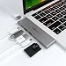 Produktbild SAVFY USB C Hub HDMI für MacBook Pro 2017/2016 (13" und 15") Type C Hub Adapter Thunderbolt 3 Dock Aluminium Plug&Play, USB C Anschluss, SD und Micro SD/TF Kartenleser und 2 USB 3.0 Anschlüsse, Grau