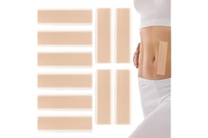 LACHT Pansement Silicone Cicatrice Pour les Cicatrices Causées par la Césarienne, la Chirurgie, les Brûlures, les Chéloïdes, l'acné, etc,Rouleau de Cicatrice en Silicone(10 autocollants）