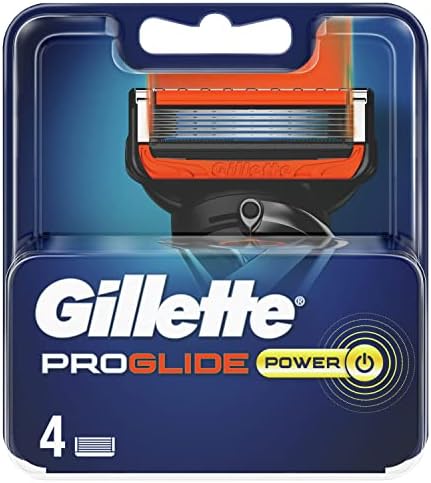 Gillette Lamette Proglide, 4 Lamette per Rasoio Barba Uomo, Multicolore