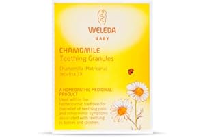 Weleda Teething Granules for Baby with Chamomilla, Baby Teething, Teething Pain, Homeopathic Medicinal Product, Vegan, 15g