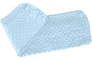 Totsy Baby Chichoneras Cuna 90 cm – Funda - Protector Cuna anticaida chichonera Barrera Cama Protector de Cuna Minky Azul