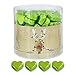 Produktbild Günthart 150 Stück grün Schokoladen Herzen mit Nougatfüllung | Nougatcreme Rudolf mit Lichterkette | Schokoladenherzen grün | Give away | grüne Herzen aus Schokolade | Weihnachten (1,2 kg)