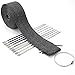 Produktbild Lance Home Hitzeschutzband Fiberglas 10M Auspuffband + Kabelbinder für Fächerkrümmer Auto Motorrad Thermoband Krümmerband Schwarz 10m x50mm