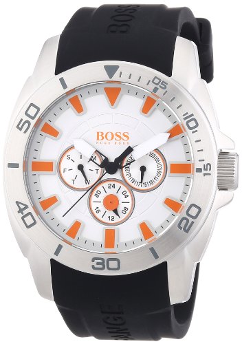 Boss Orange Herren-Armbanduhr XL Big Day Multieye Analog Quarz Silikon 1512955 Boss Orange Herren-Armbanduhr XL Big Day Multieye Analog Quarz Silikon 1512955
