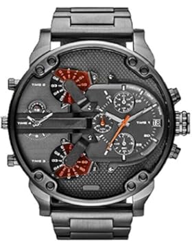 Amcool Herren Armbanduhr,Luxus Multifunktions Uhr-Edelstahl Sport Analog Uhr