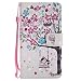 Produktbild Huawei Mate 10 Hülle, Hozor Handy Schale Kratzfeste 3D PU Leder Flip Case Wallet Cover Bunt Gemalt Muster Schutzhülle mit Kreditkarte Ständer Book Style Handytasche - Unter dem Baum Mädchen
