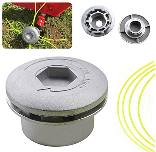 Covermason Aluminium Line Head Trimmer Kopf Spulensatz für Benzin Brushcutter