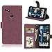 Produktbild Shinyzone Retro Frosted Design Holster für Google Pixel 2 XL,Luxus Premium PU Leder Brieftasche Ständer Flip Hülle Portable Geldbörse Ultra dünn Magnetverschluss mit Kartenhalter,Rose Rot