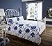 vegliatino New Fashion Luxury Style BOHO Print Duvet Set Single Double King Super King-Blue-Single