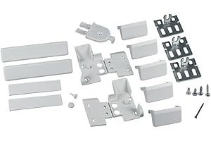 Befestigungssatz Flachscharnier Montageset Kunststoff weiß ORIGINAL Bosch 00491368 Kühlschrank Gefrierschrank Balay Miele Neff Junker Gaggenau Constructa Exklusiv KI884N KI124N KI880N accentline