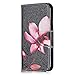 Price comparison product image Huawei P20 Case, Bear Village® Painted Pattern Premium PU Leather Magnetic Wallet Case Cover with Credit Card Slot for Huawei P20 (#5 Flower)