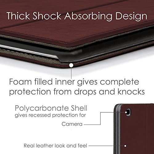 Forefront Cases® Lenovo Tab 3 8 / Tab 2 A8-50 Leder Hülle Schutzhülle Tasche Smart Case Cover Stand – Rundum-Geräteschutz und intelligente Auto Schlaf / Wach Funktion inkl. Eingabestift und Displayschutz - 8