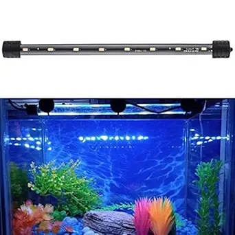 Despacito Glass Aquarium Led Light for Fish Tank, Submersible Led Light Suitable for Freshwater and Saltwater Planted Fish Tank (Blue and White)