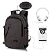 Produktbild Laptop-Rucksack, CARQI Business Wasserdichte diebstahlsichere leichte Reise Arbeit Computer Rucksack mit USB-Ladeanschluss Kopfhöreranschluss und Schloss passt für Frauen und Männer 16”
