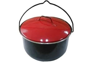 Benelando Topf Schwenkgrill 16 ltr. Kessel Kochtopf mit Deckel Grill Eintopf Glühwein Gulaschtopf Gulaschkessel