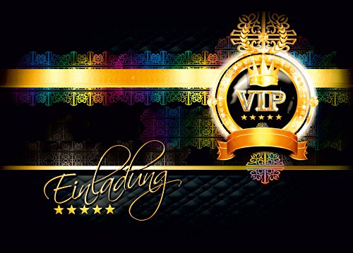 VIP Einladungskarten - Postkarten Einladung zur VIP Party - VIP Geburtstag Erwachsene / Jugendliche - Einladungskarten ausgefallen - 10 oder 20 Stück