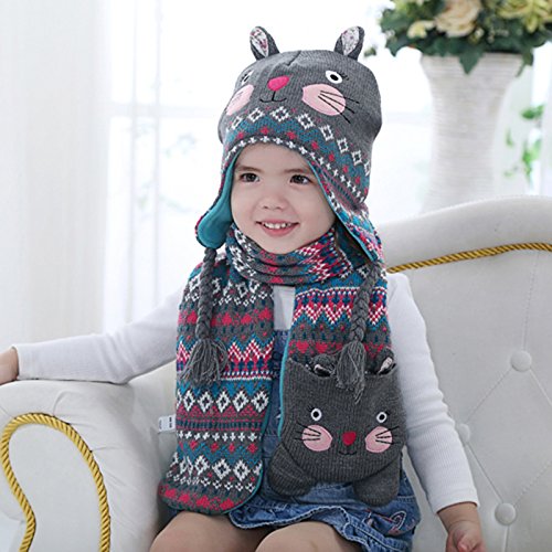 baby girl hat and scarf