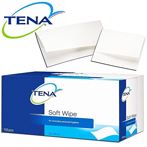 Tena Soft Body Wipes - Box of 135