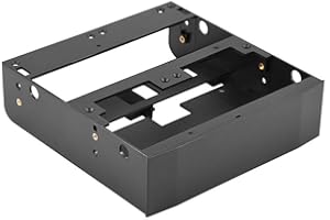 Niady Ssd Halterung,Oimaster 2,5 Zoll / 3,5 Zoll HDD/SSD auf 5,25 Zoll Floppy-Drive Bay Computer-Halterung