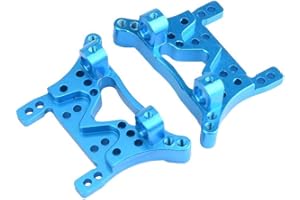 Drfeify RC Metall Vorne Hinten Dämpferbrücke Zubehör Kompatibel mit Wltoys A949 A959 A969 A979 K929-B RC Modellauto Playing Accessories Musical Instrument Accessories