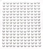 352 x Crystal Self Adhesive Diamante Stick On Rhinestone Gems 3mm by Busy Bead