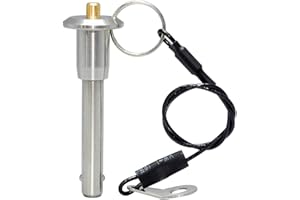 AUZHU PLB – Edelstahl-Kugelsperrbolzen Steckbolzen Positionierstifte Federstifte Schnellverschlussstifte mit Druckknopf Indexierstifte Sicherheitsnadeln Rastbolzen Dübel Bolzen Arretierbolzen