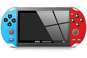 ERYUE X7 4.3 Inch Video Game Console Handheld Game Players Double Rocker 8GB Memory Built in 1000 Games MP5 Game Controller TV Output