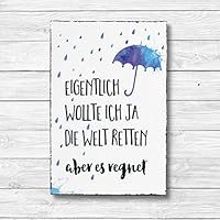 Eigentlich wollte ich ja die Welt retten - Dekoschild Wandschild Holz Deko Wand Schild 20x30cm Holzdeko Holzbild Geschenk Mitbringsel Geburtstag