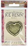Ice Resin Mailand um geschlossene Rückseite groß Herz Antik Bronze, Acryl, mehrfarbig, 3-teilig