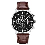 YEARNLY Herren Damen Uhren Männer Sport Chronograph Schwarz Edelstahl Armbanduhr Luxus Design Business Datum Kalender Modisch Analog Quarzuhr