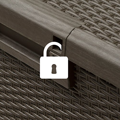 XL Toomax Kissenbox braun 560 Liter Inhalt – mit Sitzfläche 380 kg Tragtkraft – absolut wasserdicht – abschließbar - 3