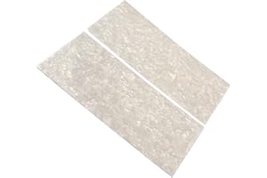 ‎VAGUELLY Vaguelly 2 Teile/Satz E-Gitarre Zubehör Schlagbrett Material Blatt Perlmutt Einlegematerial Perle Griffbrett Marker Kopfplatte Furnier Schutzplatte Gitarre Kopfplatte Furnier Weiß