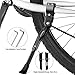 Produktbild Balhvit Fahrradständer, Universal Höhenverstellbarer Aluminiumlegierung Fahrrad Ständer MTB mit Anti-Rutsch Gummi Fuß, Premium Seitenständer für Mountainbike, Rennrad, Fahrräder und Klapprad