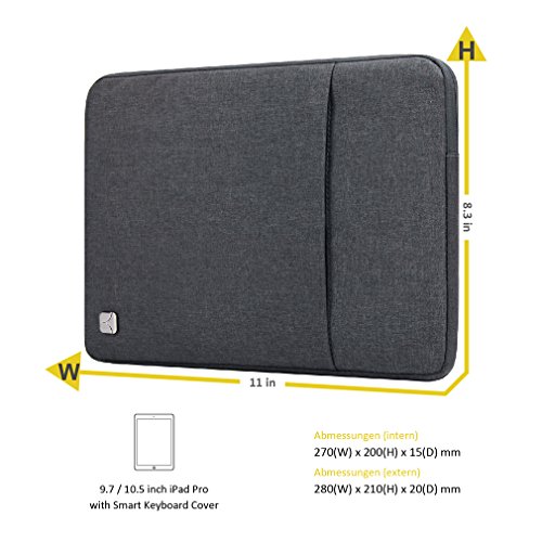 CAISON Wasserdicht 10 1 Zoll Tablettenh  lse Etui H  lle Tasche f  r 2017 Neu 9 7  Samsung Galaxy Tab S3   10  Lenovo Tab 4 Plus   2017 Neu 10 5  iPad