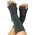 DIRTS Foot Alignment Cotton Socks 5 Toe Seprator -Easing Bunion, Plantar Fasciitis, Hammer Toes, And Pain Relief |- Size Uk6-9 (Grey, M)