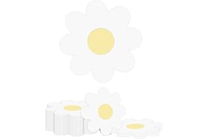 GlamRays Pack of 40 White Daisy Decorative Napkins for Birthdays, Parties & Celebrations